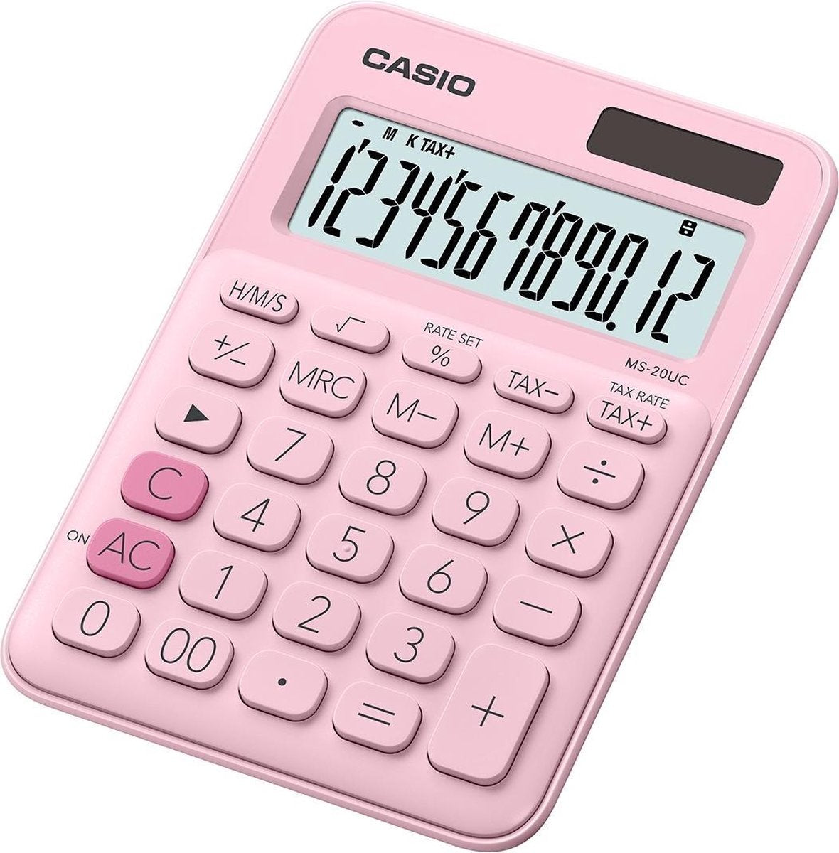 Casio ms-20uc-gn - calculatrice de bureau - modèle de base - version rose