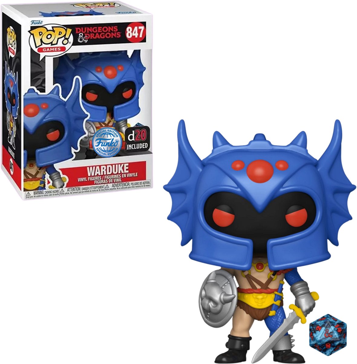 Funko-pop ! jeux : donjons dragons - warduke d20 inclus édition spéciale #847