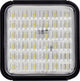 Feu de recul Carpoint 12 volts LED 95 x 95 mm blanc