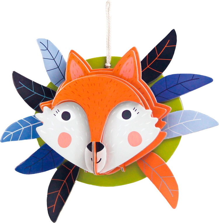 Décoration 3d Avenir - renard - 21x14,8cm - crafting - décorer sa chambre - 3+