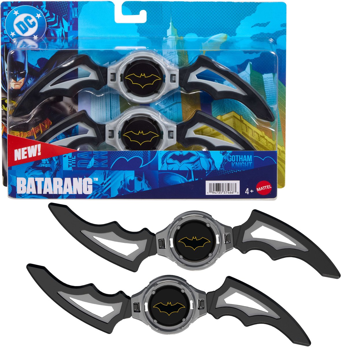 Jouet Mattel DC Premier Batlink Batarang pour jeu de toupie - arme boomerang emblématique de Batman de 20 cm de large