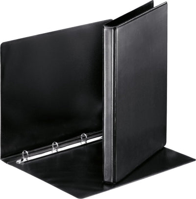 Classeur à anneaux A4 Esselte essentials panorama - largeur de dos de 30 mm - capacité de 140 feuilles - noir