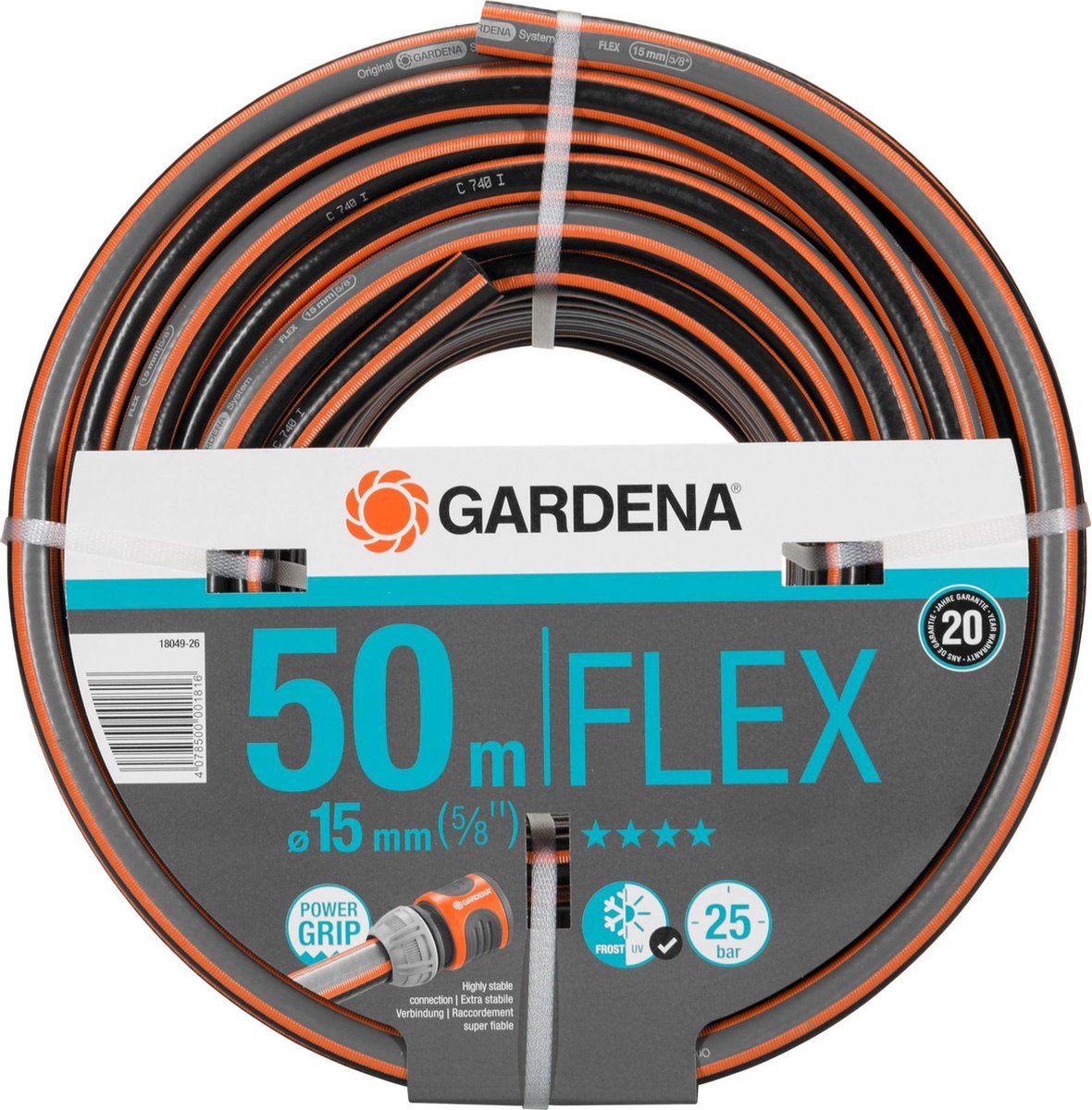 Tuyau d'arrosage flexible confort Gardena - 15 mm (5 8 ) - 50 m