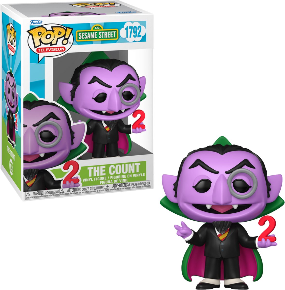 Funko Sesame Street Sesame Street - le comte (pop ! télévision) figurine en vinyle 1792 pop unisexe ! - neutre - standard