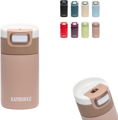 Kambukka etna tasse thermos 300 ml - tasse à café à emporter - facile à nettoyer - tasse à café étanche - tasse à thé - tasse de voyage - charme cannelle