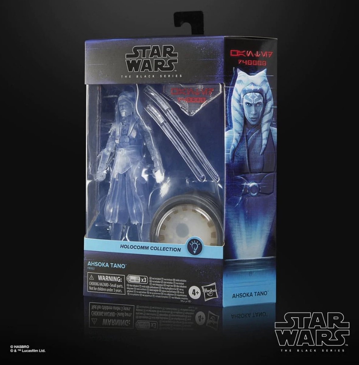 Hasbro ahsoka tano collection holocomm - star wars - la série noire