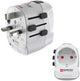 Hama skross by travel plug - world travel pro - eur (type e, f) to world - 1x USB-A, 1x USB-C PD - blanc