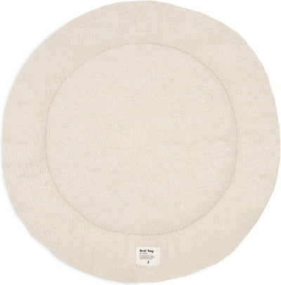 Tapis de parc Jollein - 95 cm - rond - tapis de jeu pour bébé - boucle - naturel