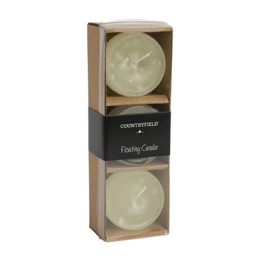 Countryfield bougies flottantes bollie crème