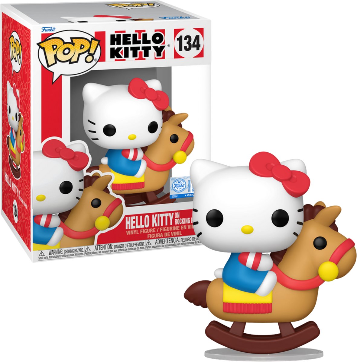Funko-pop ! hello kitty 134 hello kitty sur cheval à bascule exclusif