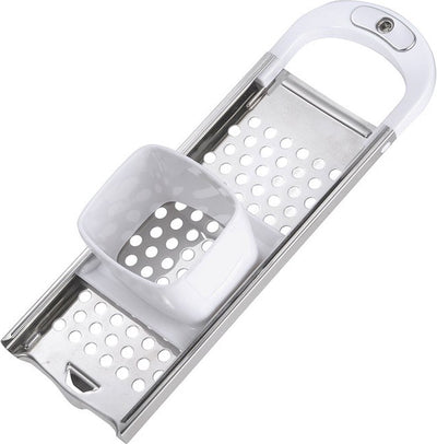 Westmark spaetzle hobel avec curseur de pâte, trancheuse à spaetzle adaptée aux casseroles jusqu'à ø 24, plastique inox, bouton, argent blanc, 61122270