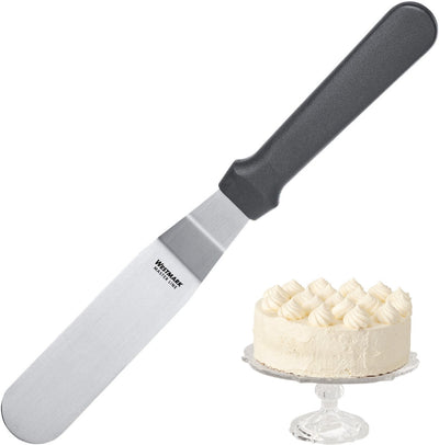 Couteau à palette professionnel Westmark, courbé, flexible, lame : 3 x 10 cm, longueur : 25 cm, plastique inox, ligne master, noir argent, 31252270
