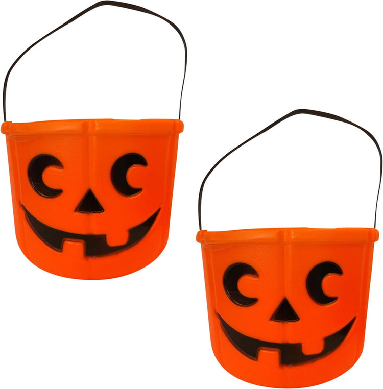 Fjesta© fjesta seau d'Halloween - seau à citrouilles - seau à bonbons d'Halloween - ø17cm - 2 pièces