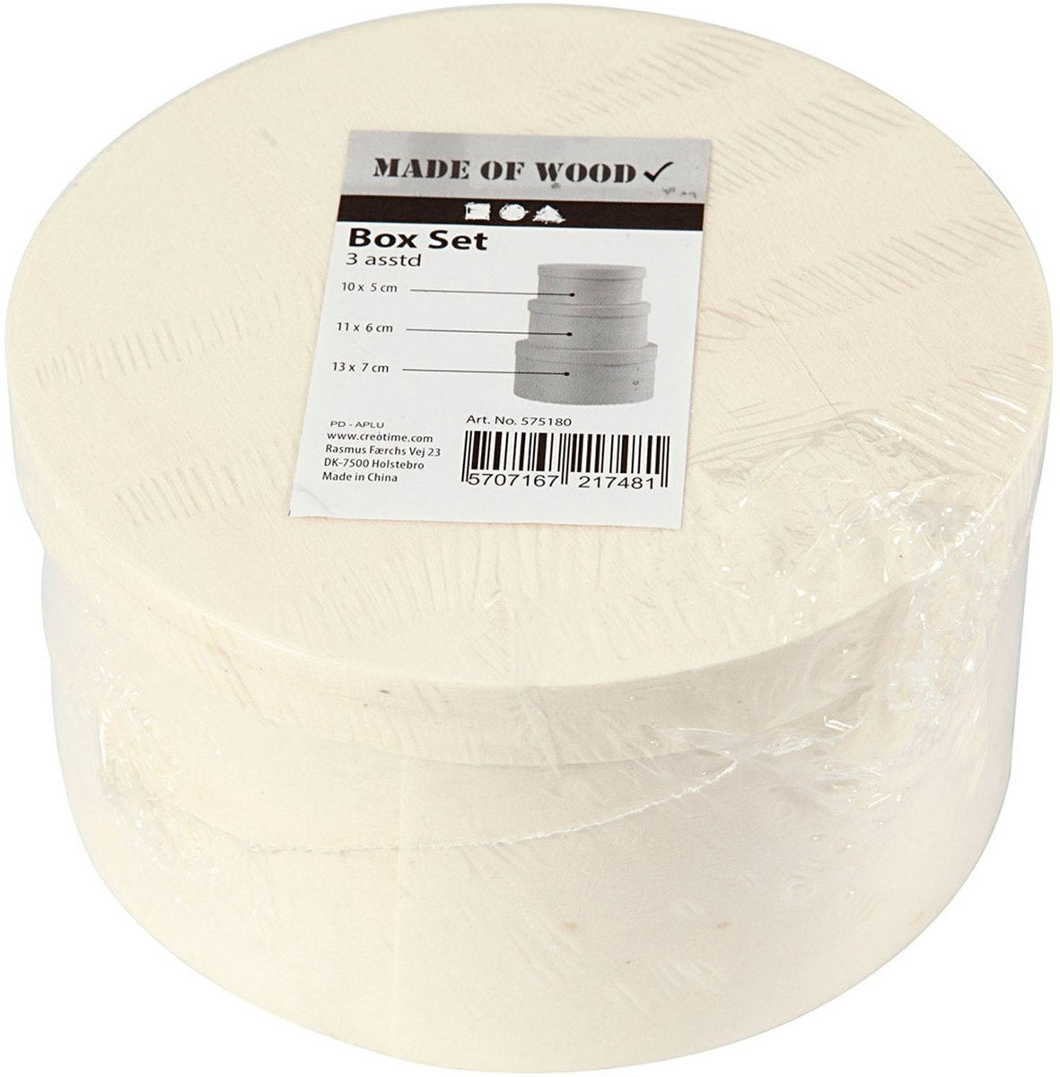 Creativ Company Round Veneer Box, 3rd.