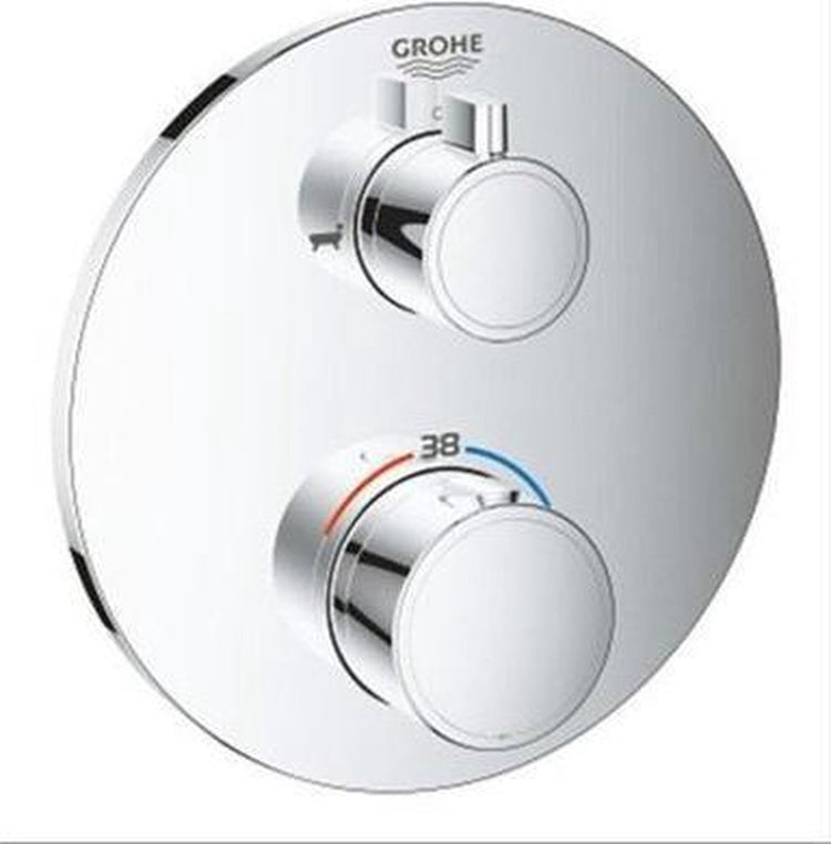 Robinet de douche thermostatique à encastrer Grohe Grohtherm - inverseur de bain-douche - chrome