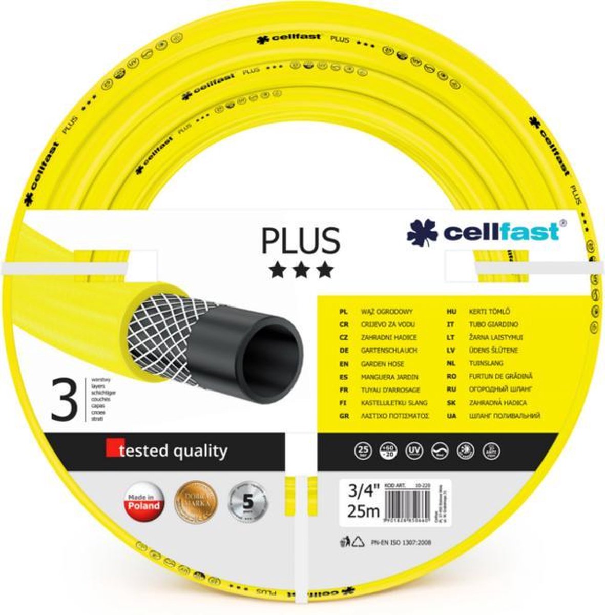 Cellfast plus 3 4 Tuyau d'arrosage de 25 m super pratique