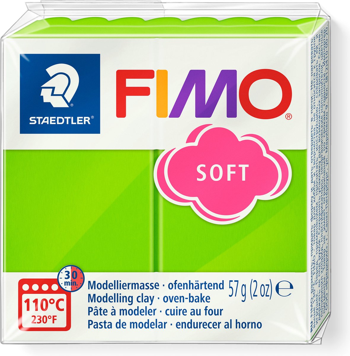 FIMO® Soft, vert pomme, 57 gr 1 boîte