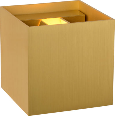 Lucide xio - applique - led dimmable - g9 - 1x4w 2700k - angle de faisceau réglable - laiton doré mat