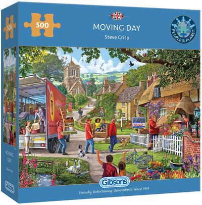 Gibsons - jour du déménagement (par Steve Crisp) - 500 pièces 48×34cm (l×h) - puzzle pour adultes