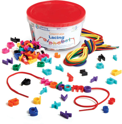 Ressources d'apprentissage alphabet de laçage minuscule - 5+