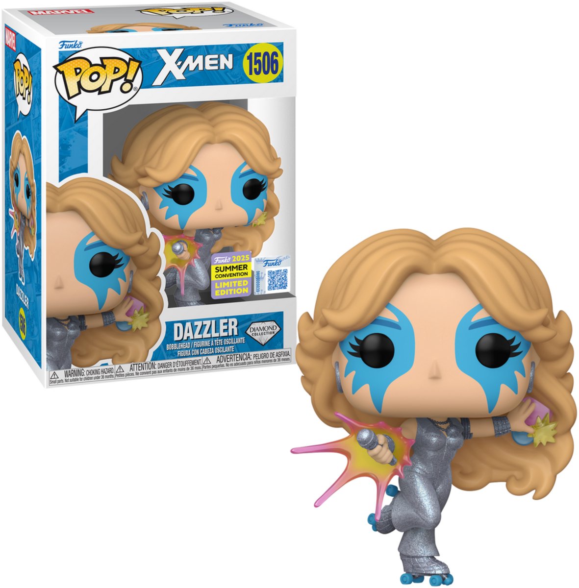 Funko-pop ! merveille : x-men - dazzler #1506 (exclusivité convention d'été 2025)