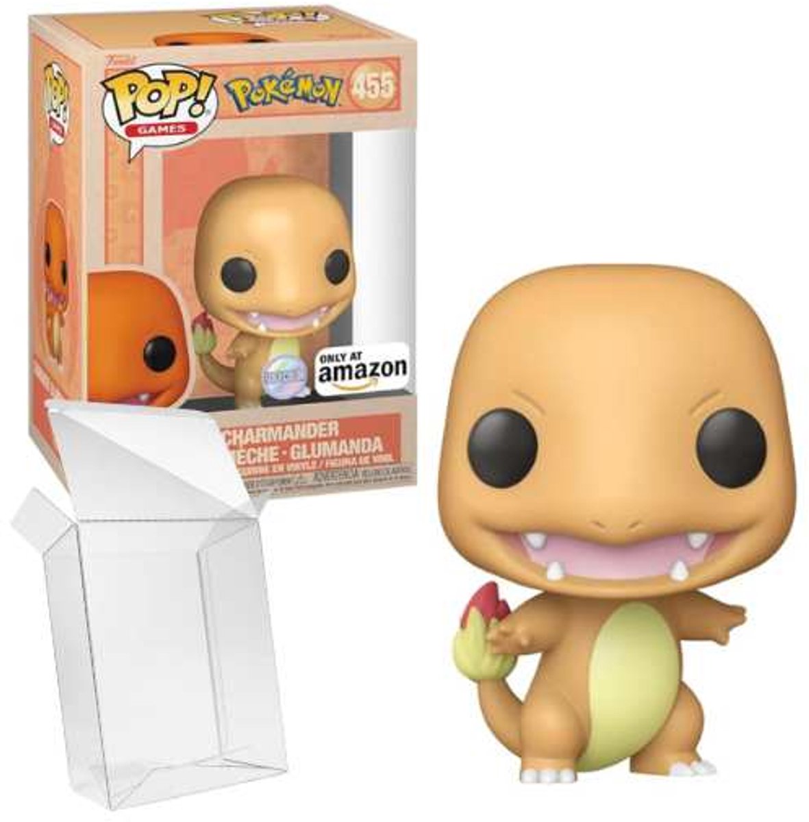 Funko-pop ! jeux : pokemon - charmander (couleur douce) #455 exclusivité amazon