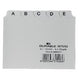 Index alphabétique durable a7 14,8x21cm onglet 20 mm blanc