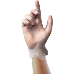 Gants jetables unicare gs0074 vinyle transparent