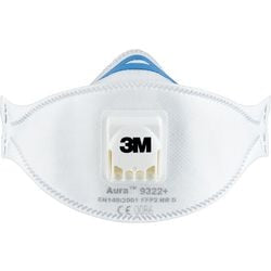 Masque respiratoire 3m 9322c2 blanc jetable