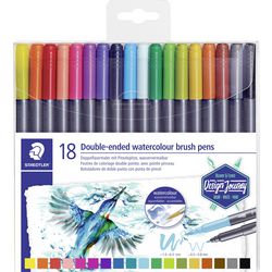 Stylo pinceau Staedtler aquarelle gamme de couleurs non permanente