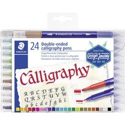 Stylos de calligraphie Staedtler 3005 TB24 gamme de couleurs encre à base d'eau