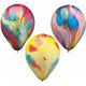 Ballon papastar rond en latex naturel multicolore