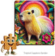 Ville en bois puzzle en bois jardin tropical capybara 20 pièces pour enfants