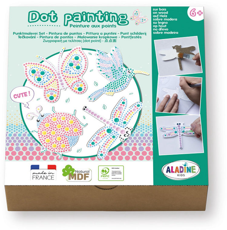 Ensemble de peinture à points Aladine - Peinture nature pour enfants.