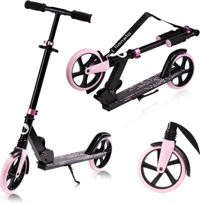 Lionelo Luca - scooter - capacité de charge jusqu'à 100 kg - scooters pour enfants - roulements ABEC-7 - pour garçons et filles - trois options de hauteur réglable