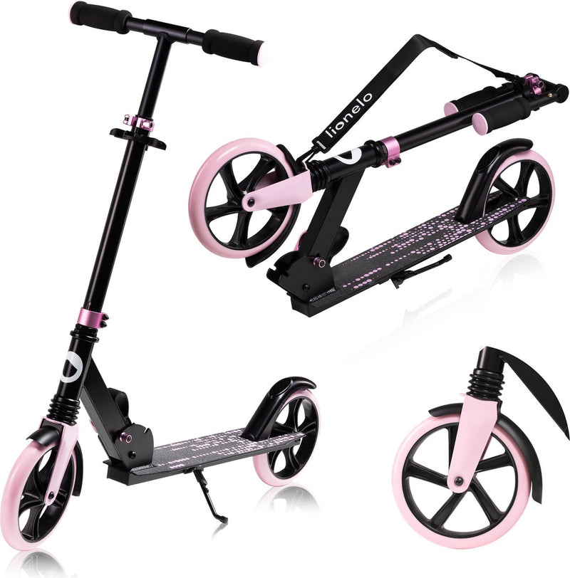 Lionelo Luca - scooter - capacité de charge jusqu'à 100 kg - scooters pour enfants - roulements ABEC-7 - pour garçons et filles - trois options de hauteur réglable