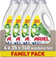 Lessive Ariel + touche de couleur Lenor Unstoppables - 4 x 35 lavages