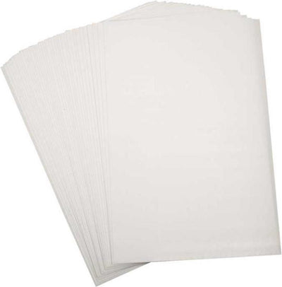 Feuilles de film rétractable blanc mat 20x30, 10pcs.