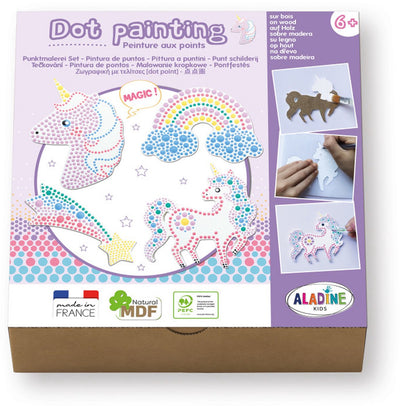 Kit de peinture à points Aladine - Licorne
