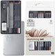 Winsor Newton 0490010 Studio Collection Crayons à charbon graphite Set 10 pièces – Crayons à croquis et à dessin avec accessoires
