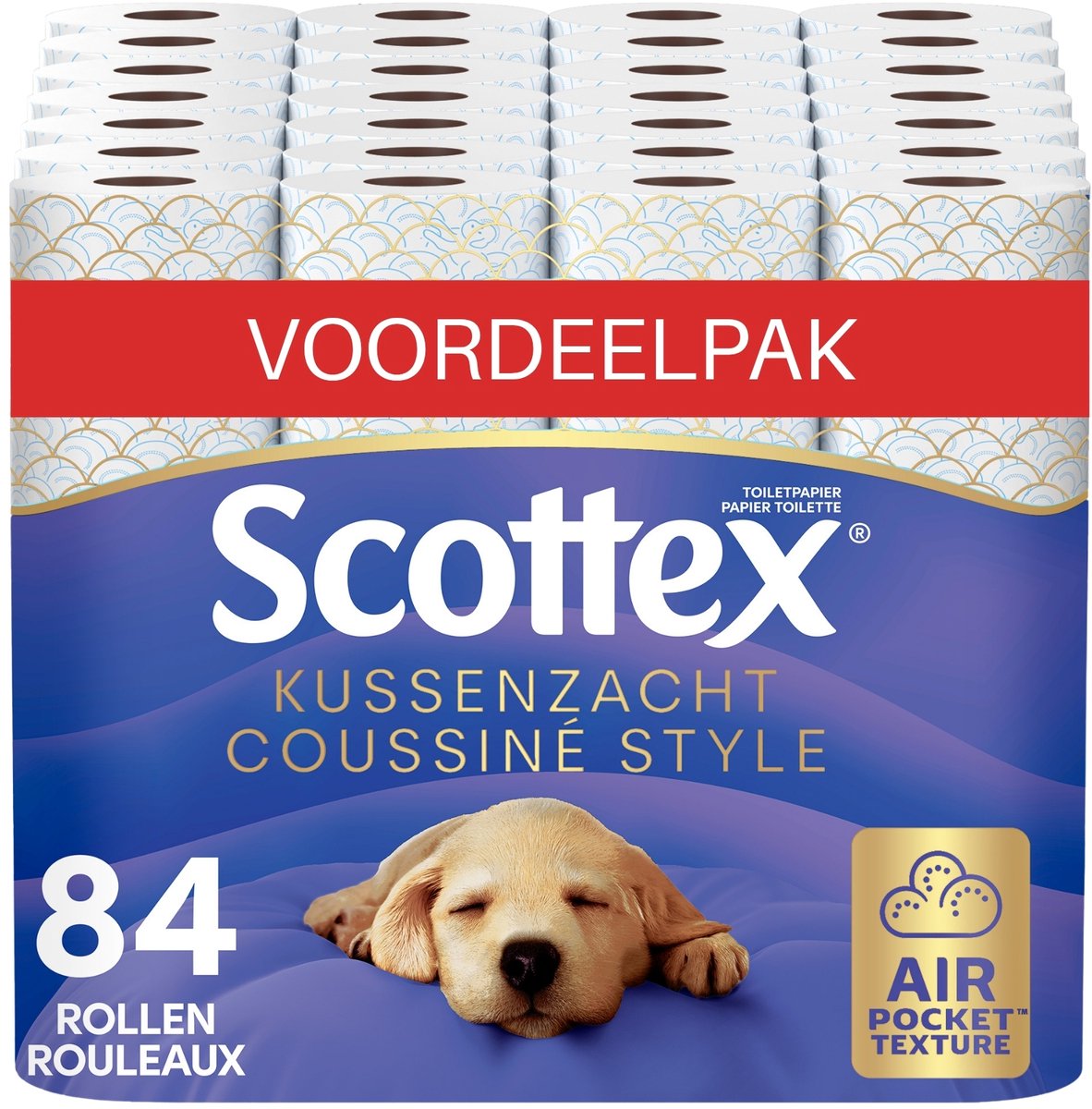 Papier toilette Scottex ® - papier toilette au design doux et moelleux - 84 rouleaux - confort ultime - emballage économique