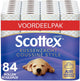 Papier toilette Scottex ® - papier toilette au design doux et moelleux - 84 rouleaux - confort ultime - emballage économique