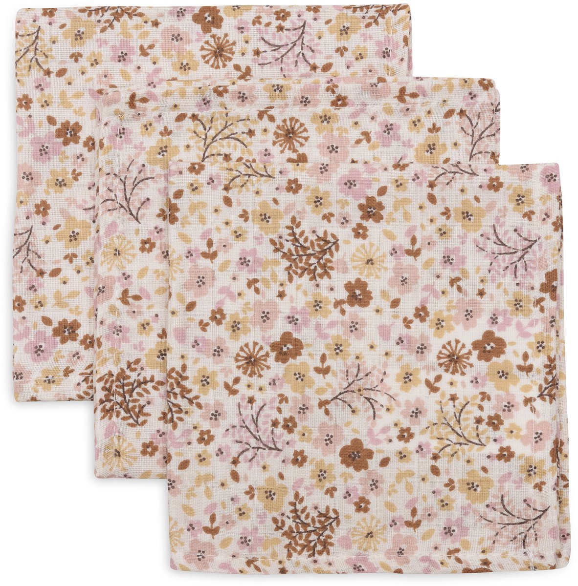 Jollein gant de bouche hydrophile basic - fées des fleurs - 3 pièces