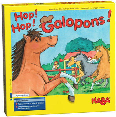 Jouets Haba | jouets en bois - !!! oups - oups ! houblon! des galopons ! (français) = allemand 4321 - n
