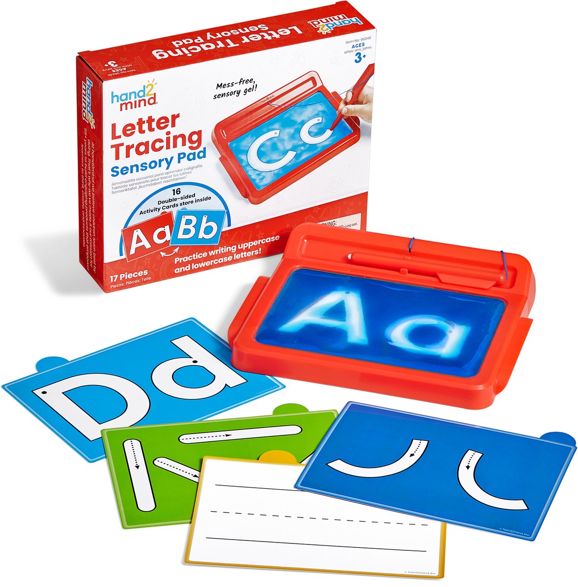 Lettres de ressources d'apprentissage traçant le chemin sensoriel - 3+