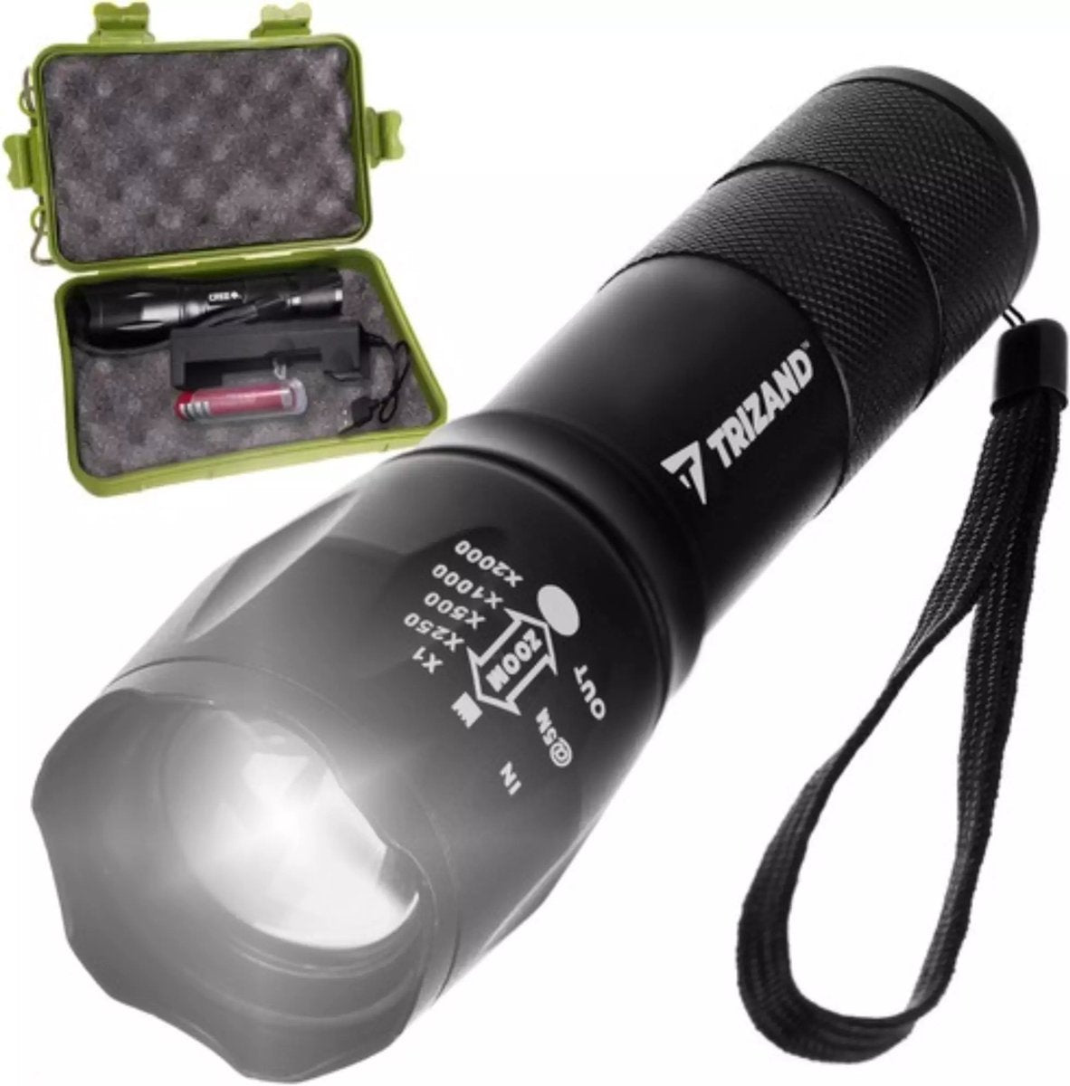 Lampe de poche Trizand Cree LED T6 : rechargeable et étanche pour toute aventure