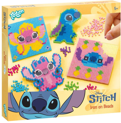 Set de perles thermocollantes Totum Disney Stitch Angel 2600 pièces avec 2 étagères - jouets créatifs pour filles et garçons à partir de 5 ans