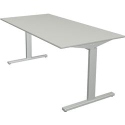 Bureau Kerkmann 11020611 réglable en hauteur gris clair, argent