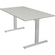 Bureau Kerkmann 11021011 réglable en hauteur gris clair, argent