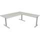 Bureau Kerkmann 11023111 forme 2 gris clair, argent